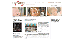 Desktop Screenshot of cuteybaby.com