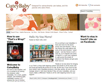 Tablet Screenshot of cuteybaby.com